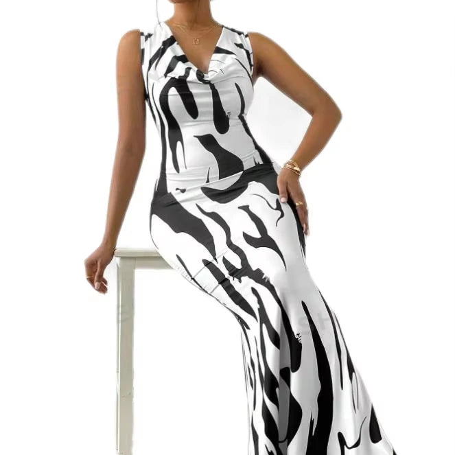 Spring Lovely Fresh and Sweet Women's Pullover V-neck One-step Dress MegaBDM
