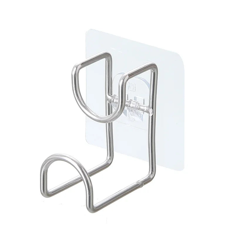Wall-Mounted Basin Hook Non-punch Towel Stainless Steel Rack Storage Holder Wall Hanging Washbasin Hook
