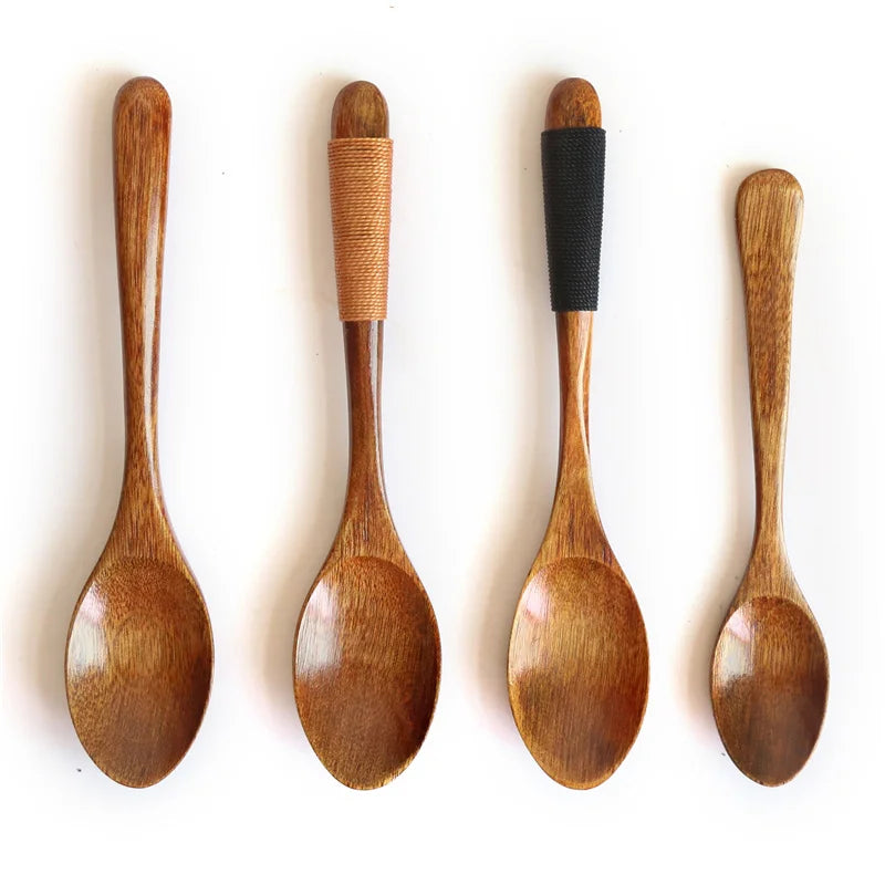 Japanese Kids 12.5cm/14cm Tableware Spoon Coffee Dessert Wooden Spoon