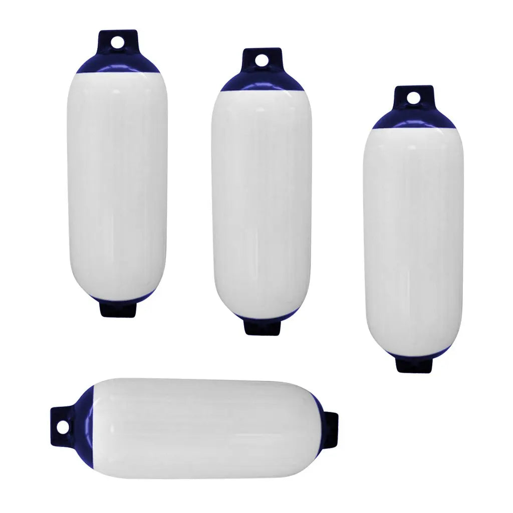 Bigbear Marine Boat Bumper Fender PVC Inflatable Buoy for Speedboat Yacht-Blue and White Model G0