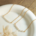 Kpop Fashion Freshwater Pearl Vintage 18k Gold Plated Necklace
