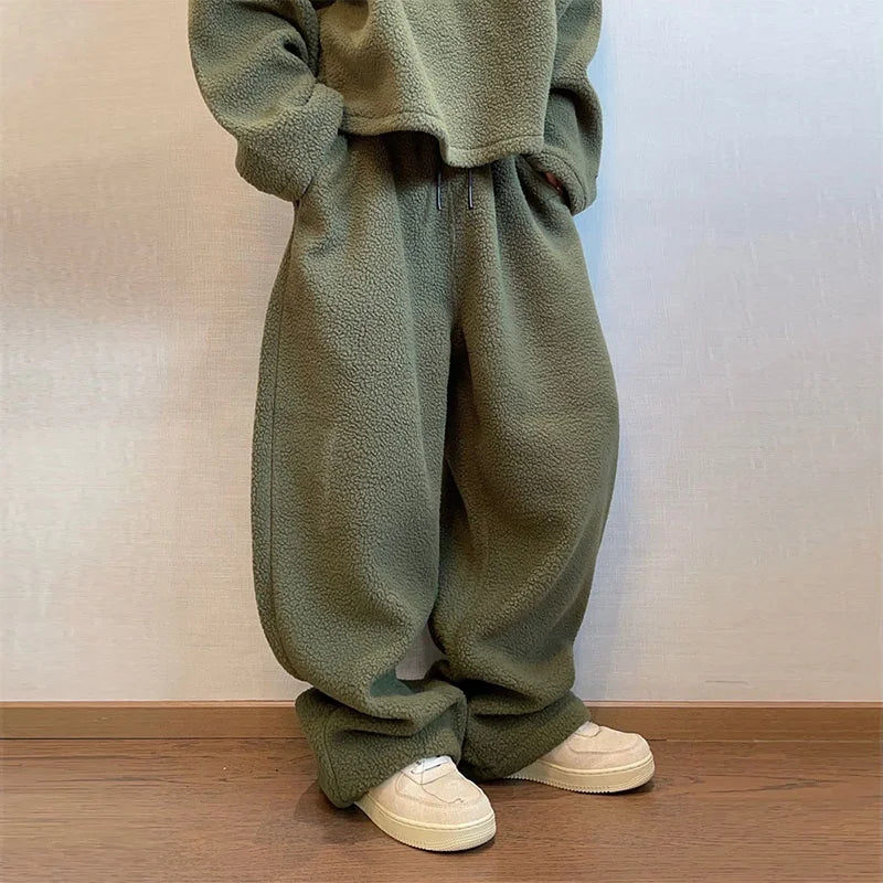 Custom Men's Streetwear Sweatpants Casual Winter Plain Pants Men