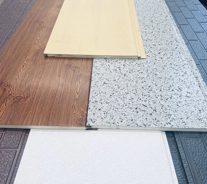 PU  Polyurethane Interior Wall Fireproof  Waterproof Soundproof Sandwich Panel for Villa