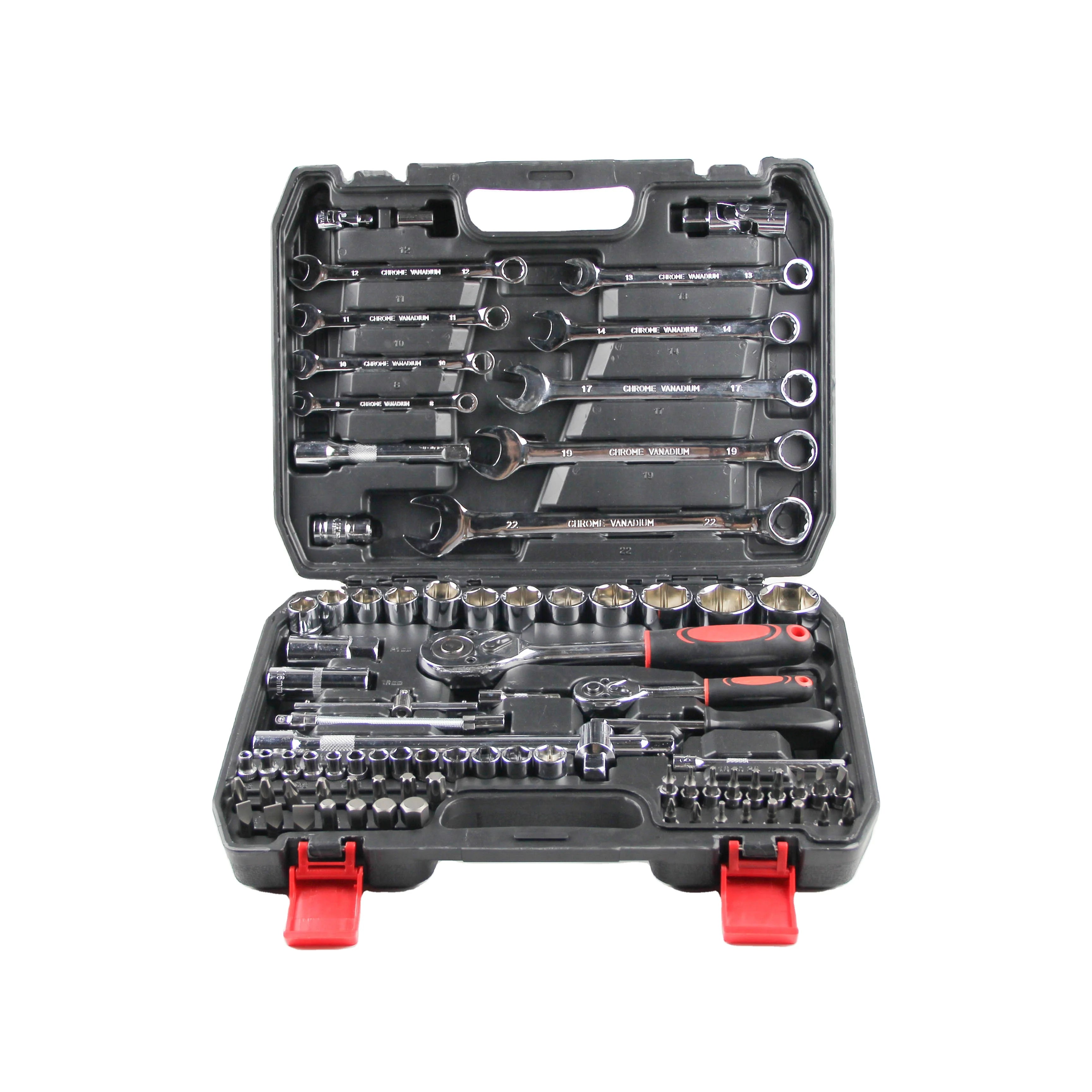 82pcs Auto Tools Custom Ratchet Flex Head Combination Wrench Set