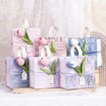 Oil Painting Gift Box Tulip Handheld Gift Box Packaging Valentine's Day Birthday Gift Box