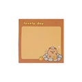 Korean Cartoon Capybara Memo Pads Cute Memo Pads Student Stationery Memo Pad 50 Sheets