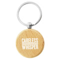 Wholesale Custom Wooden Material Key Tag Holder Keyring Promotional Gifts KRR013 Round Rectangle Keychain Blank Wood Key Ring