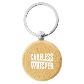 Wholesale Custom Wooden Material Key Tag Holder Keyring Promotional Gifts KRR013 Round Rectangle Keychain Blank Wood Key Ring