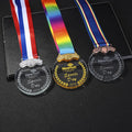 MH-NJ00720 Personalized Souvenirs Gift Wholesale Glass Medal Award Stock Custom Engraving Crystal Medal