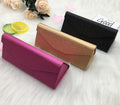 Foldable Glasses Case Custom Logo PU Triangle Eyeglasses Case Packaging Set Cloth Glasses Bag Glasses Box for Eyewear