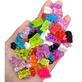 Best Selling Gummy Bear Candy Resin Charms Colorful Animal Cabochons Flatback Craft for Earring Making Accessory