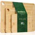 15x10 12x8 9x6 Inch Small Large Cutting Board Set Non Toxic Organic Bamboo Chopping Board Carving Charcuterie Butcher Block