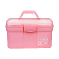 Manicure Tool Storage Box Large Capacity Tool Box Portable Two-layer Nail Tools Storage Box
