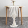 14ft Ivory Chiffon Table Runner 29x170 Inches Sheer Wedding Runner Romantic Rustic Table Runner for Wedding Party Banquet