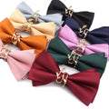 Men Bowtie Casual Solid Bow Tie for Men Women Wholesale Black Bowties Cravats for Party Wedding Black Bowties