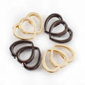 Deepeel BF332 40*25mm Bag Accessories Heart Shape Buckles for Clothing Decorative Handbag Clasp Buckle