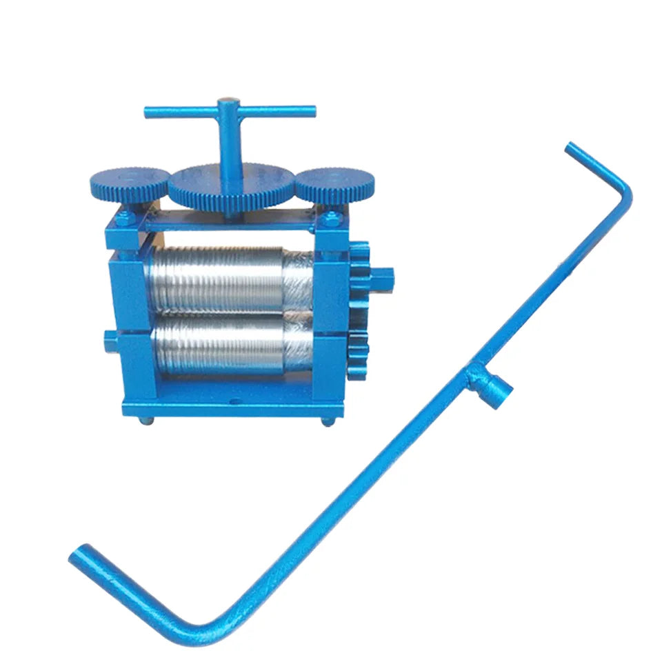 Extended Handle Roller Jewelry DIY Tool Machine Manual Combination Press Tabletting Jewelry Rolling Mill for Metal Sheet Wire