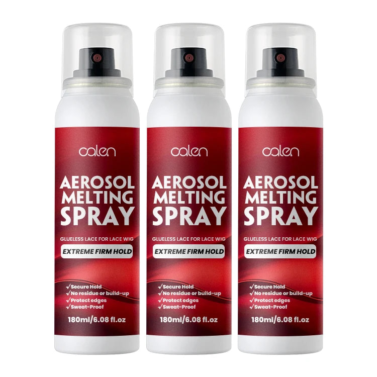 6.34oz 180ml Oalen Private Label Evenly Spray Extra Hold Aerosol Lace Melting Spray for Wig