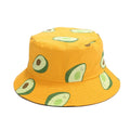 Fashion Fruit Bucket Hat Reversible Avocado Printed Fisherman Hat MegaBDM