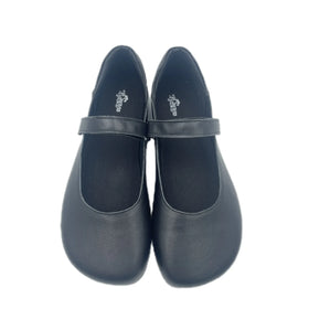 TipsieToes Daily Life Black Genuine Leather Maryjane Slip-on Fashion Bare Foot Flat Sneakers Women's Shoes Bigger Size 45 46