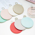 New Arrivals OEM Mini Compact Cosmetic Card Mirror Circular Stainless Steel Advertising Portable Makeup Logo Makeup Mirror