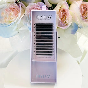 DIYDAY Private Label 3D Mink Vegan Cluster Eyelashes Natural Volume Fake Synthetic Lashes
