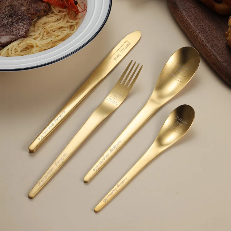 New Product Ideas 2021 Innovative Cutlery Set Cutlery Box Set Stainless Steel Flatware Set