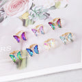 Wholesale Fashion adjustable Retro Color Butterfly Couple Ring Woman Jewelry Luxury Acrylic Resin Rings