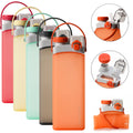 Folding Silicone Portable Leakproof Sports Outdoor Water Bottle for Camping Drinking Collapsible Water Bottle