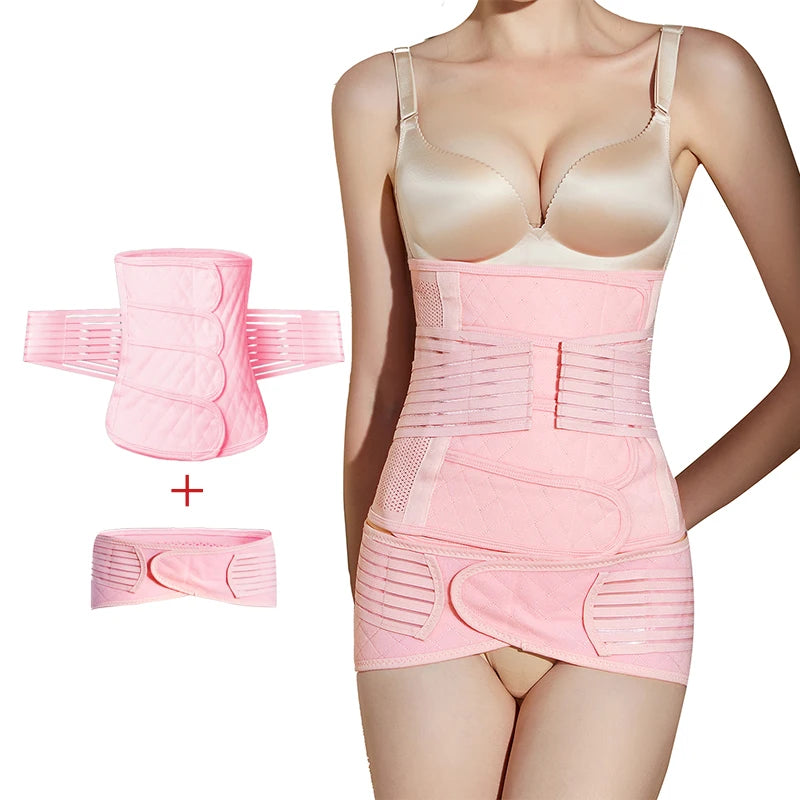 2 in 1 Pregnancy Maternity Recovery Abdominal Shaper Band Girdle Binder Support Postpartum Belly Wrap Belt