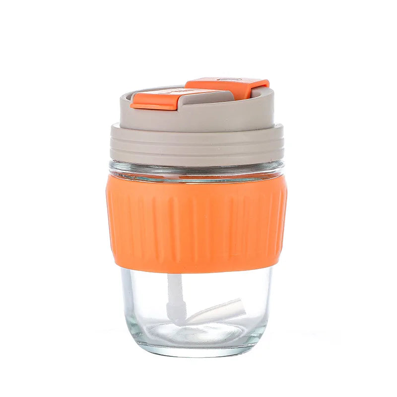 Glass Coffee Mug Portable Water Cups
