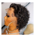 Wholesale Cheap Bob Wig 13x4 Lace Frontal Natural Color Pixie Cut Short Curly Human Hair Wigs Lace Front Wigs for Black Women