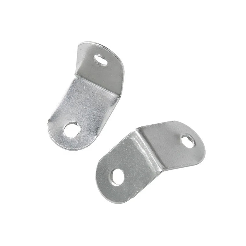Small Iron Zinc Plated 2-Hole L-Shaped Corner Brackets Durable Hardware 10x15x15mm TAIYAN Brand for Art Picture Frames Wall