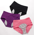 Women's High-waisted Knitted Underwear Wholesale Breathable 3-layer Antibacterial Quick-drying Washable Menstrual Underwear