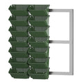 UV-Resistant PP Plastic Modern Indoor Space-Saving Planting Green Wall System Vertical Garden Planter Pot for Home Restaurants