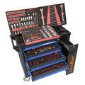 Srunv 6 Drawers Workshop Tool Box Roller Cabinet Professional Work Bench Tool Cabinet