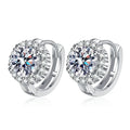 Fashion Luxury Jewelry Diamond Earrings 925 Sterling Silver VVS Iced Mosonite Earrings