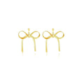 Wholesale Bulk Classic Party Jewelry Large Earrings for Women Brass Gold Plated Silver Ribbon Bowknot Tassel Stud Earrings