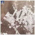 YX2469 Nude Transparent Payette Sequin Fabric Lace Sheer 3mm Sequin Fabric for Stage Model Performance Dance Dress