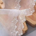 Wholesale Polyester Thread Mesh Yarn Embroidered Lace Trim Candy Skirt Edge Doll Skirt Wedding Dres WS03-CG