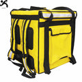Expandable Insulated Hot Pizza Bags for Delivery Bike Large Delivery Bag with Side Pockets Reflective Strip for Camping  Beach