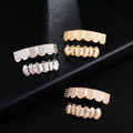 Wholesale Men's Jewelry Diamond Iced Out Grillz CZ Twinkling Hip Hop Grillz New Fashion Teeth Diamond Grillz for Party