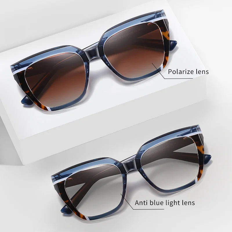 Wholesale Unisex Uv400 Shades Retro TR90 Acetate Fashion Pink Y2k Cat Eye Shades Polarized Custom Logo Designer Women Sunglasses