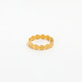 Joolim Jewelry Wholesale 18K Gold Plated Flower Burst Non Tarnish Stainless Steel Dainty Rings for Women