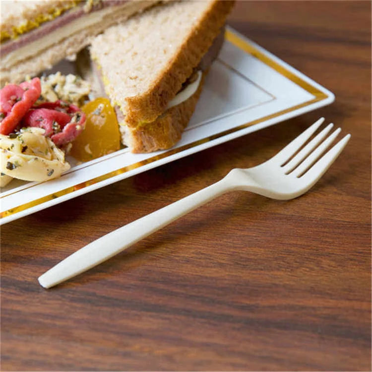 Good Quality Biodegradable Disposable Disposable Corn Starch Knife Fork and Spoon Wholesale