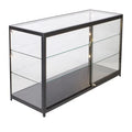 Economic Full Vision Tempered Glass Heavy Duty Freestanding Counter Showcase Display Case LED Lighting Eco-Friendly Material