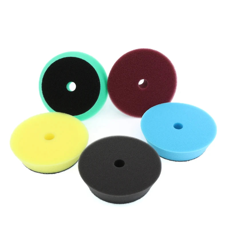 Wholesale 3 Inches 5 Color Polishing Buffer Set Good Quality Buffing Pads Kit for Car Detailing Sponge Pad on Car Bodies