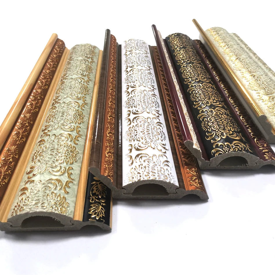 High Quality Modern Hotel Polystyrene Baseboard and Skirting Moulding White PS