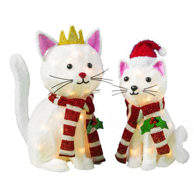 New Arrivals Led 3D Cat Acrylic Zoo Animal Ornaments Gift Light Christmas Motif Lights for Outdoor Decoration