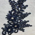 Many Colours Sparkling Lace Mirror Flower Patch Applique 3D Sewing Accessories